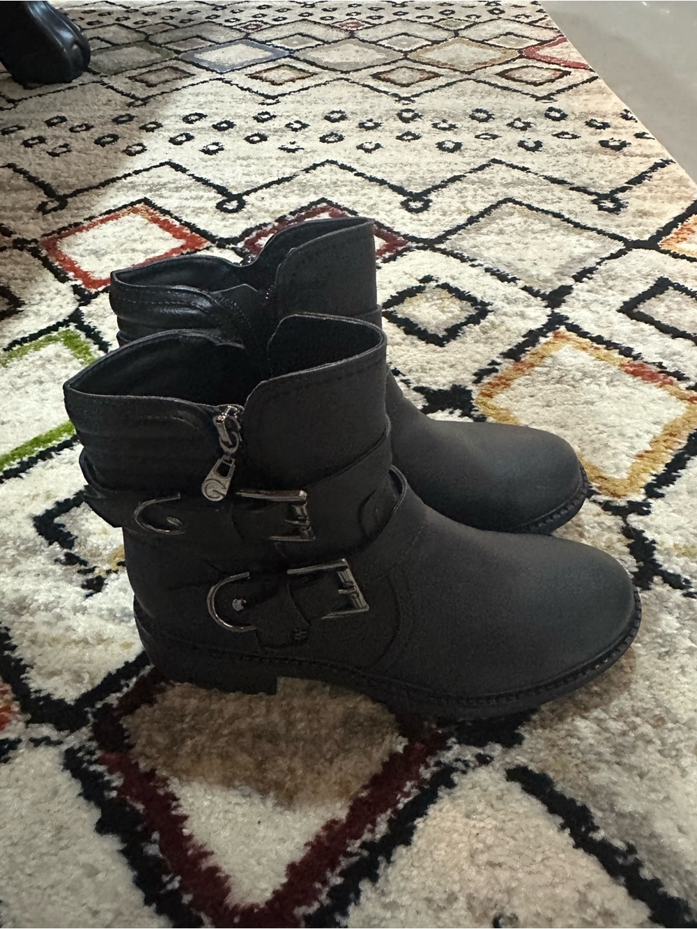 LEATHER black boots WOMEN